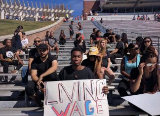 UVa Students Take a Knee in Solidarity at Scott Stadium